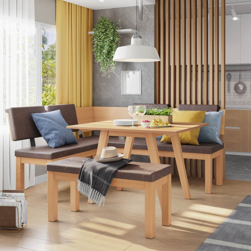 Desouza 3 - Piece Solid Wood Dining Set