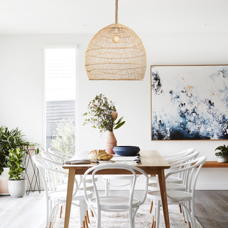 Disalvo 1 - Light Natural Rattan Single Pendant
