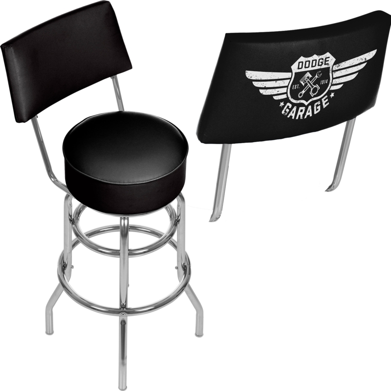 Dodge Garage Swivel 31'' Bar Stool