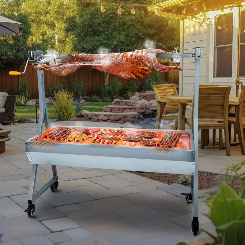 Domccy 47.6'' W Portable Charcoal Grill