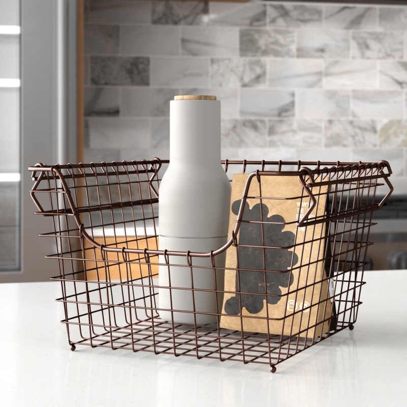 Dotted Line Albie Metal General Basket