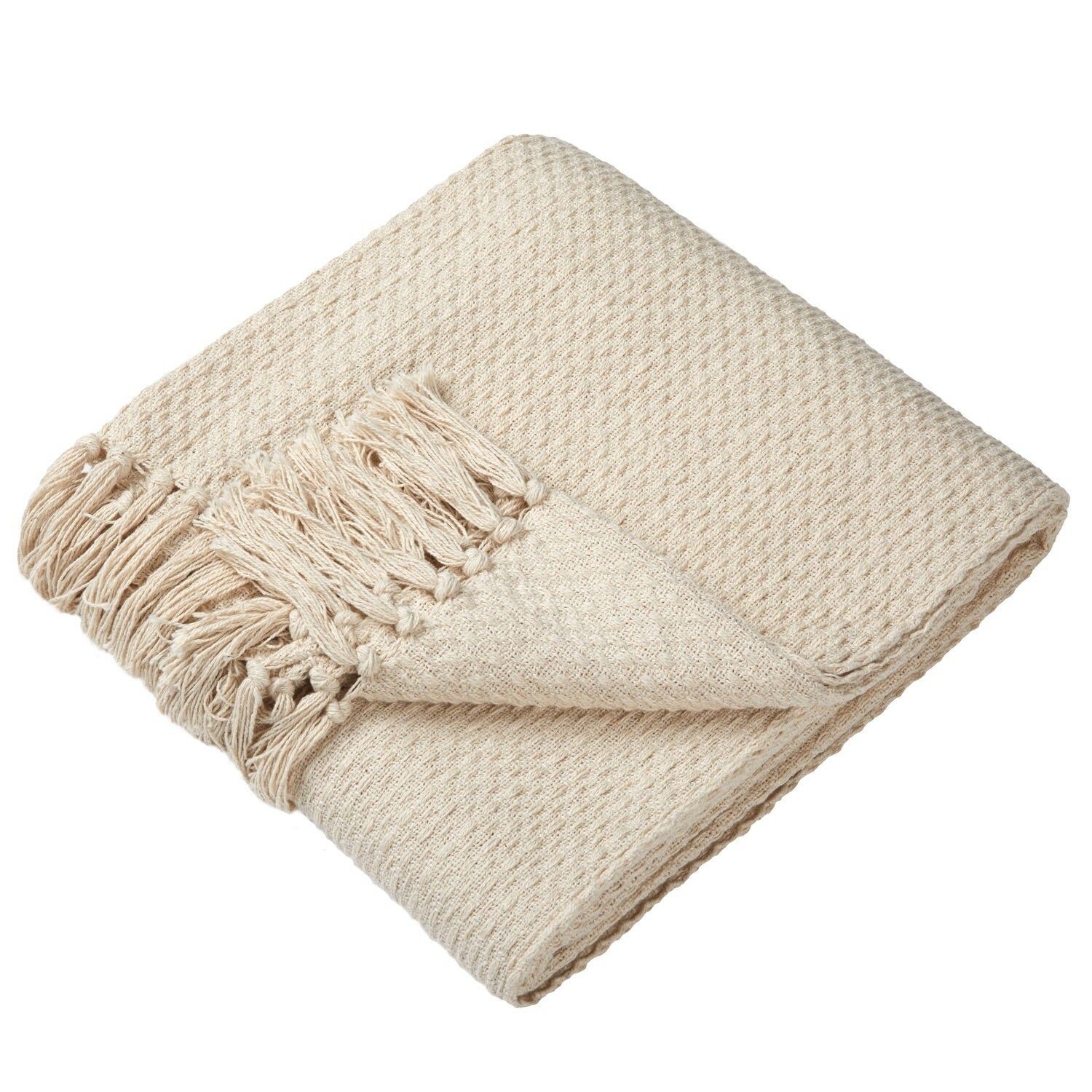 Drift Home Hayden Recycled Cotton Throw - Cream