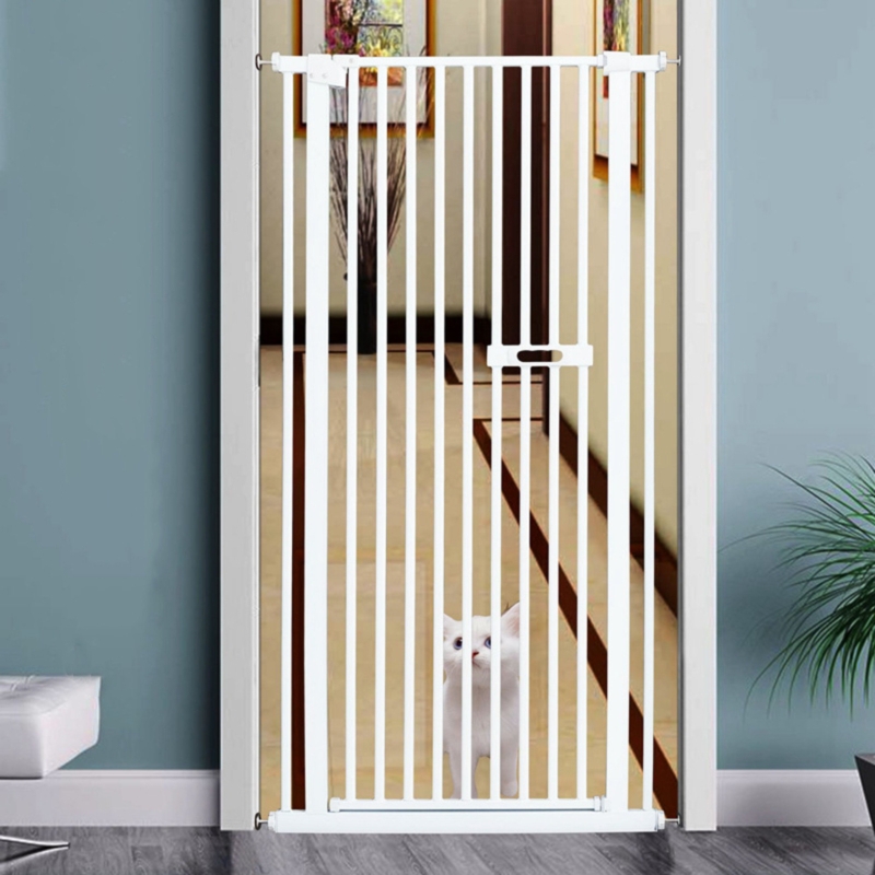 Edibe Metal Pressure Mounted Pet Gate With Door