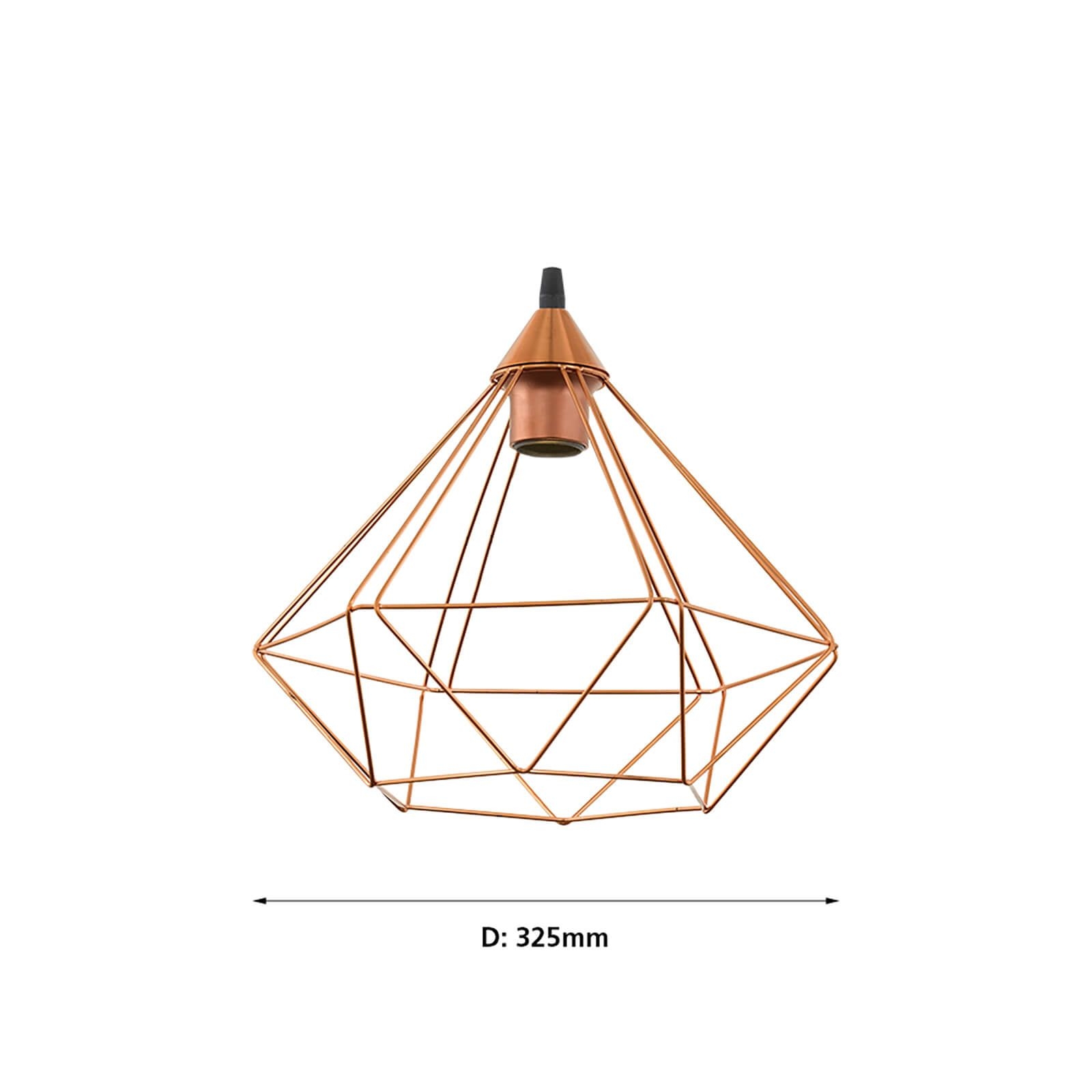 Eglo Tarbes Geometric Copper Steel Easyfit Shade