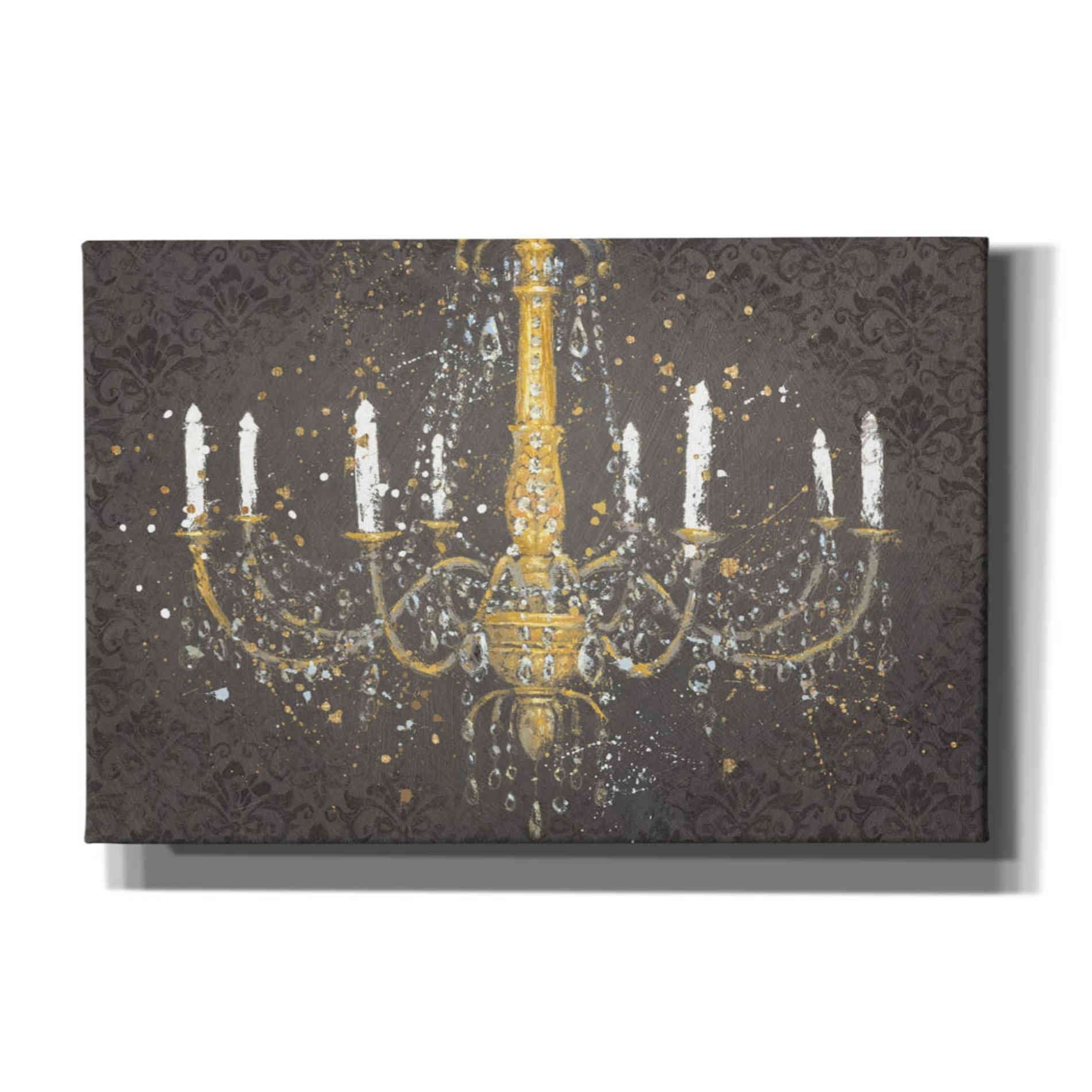 Epic Art 'Grand Chandelier Gray' by James Wiens, Canvas Wall Art