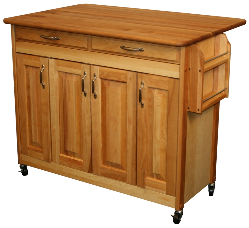 Ermengarda Solid Wood Kitchen Island