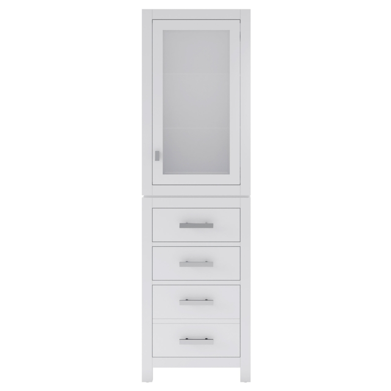 Esita Solid Wood Freestanding Linen Cabinet