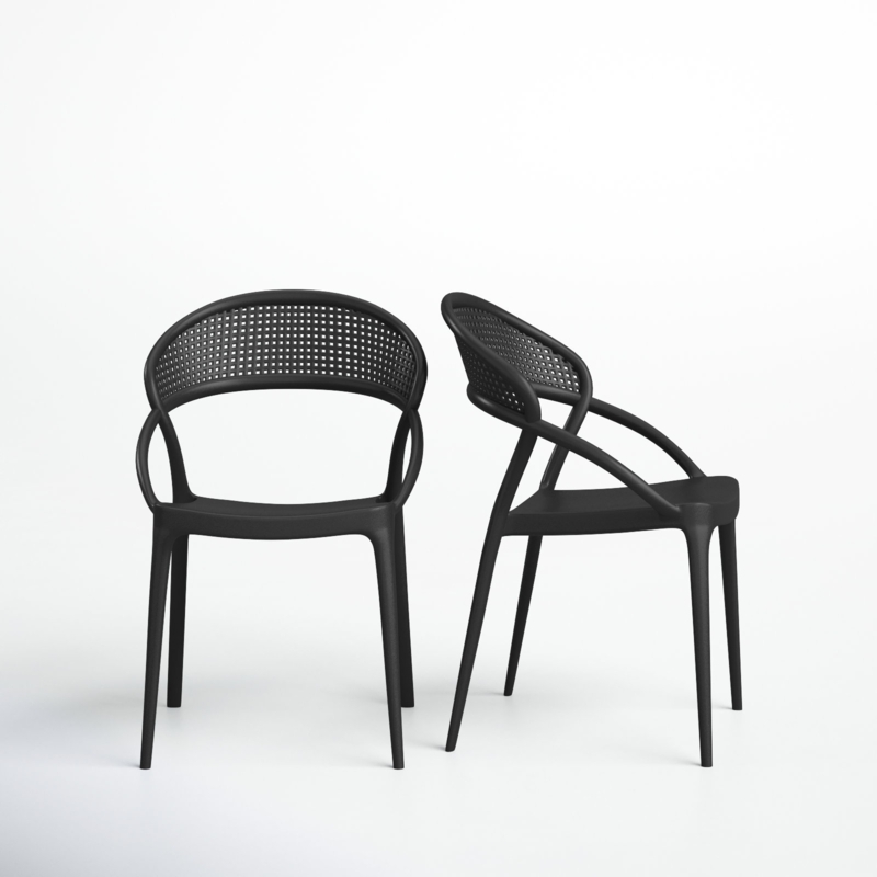 Farrah Outdoor Stacking Dining Armchair