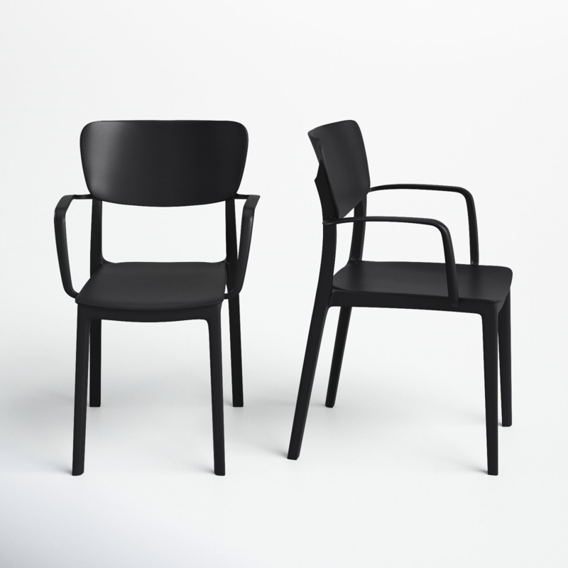 Farrah Stacking Patio Dining Armchair