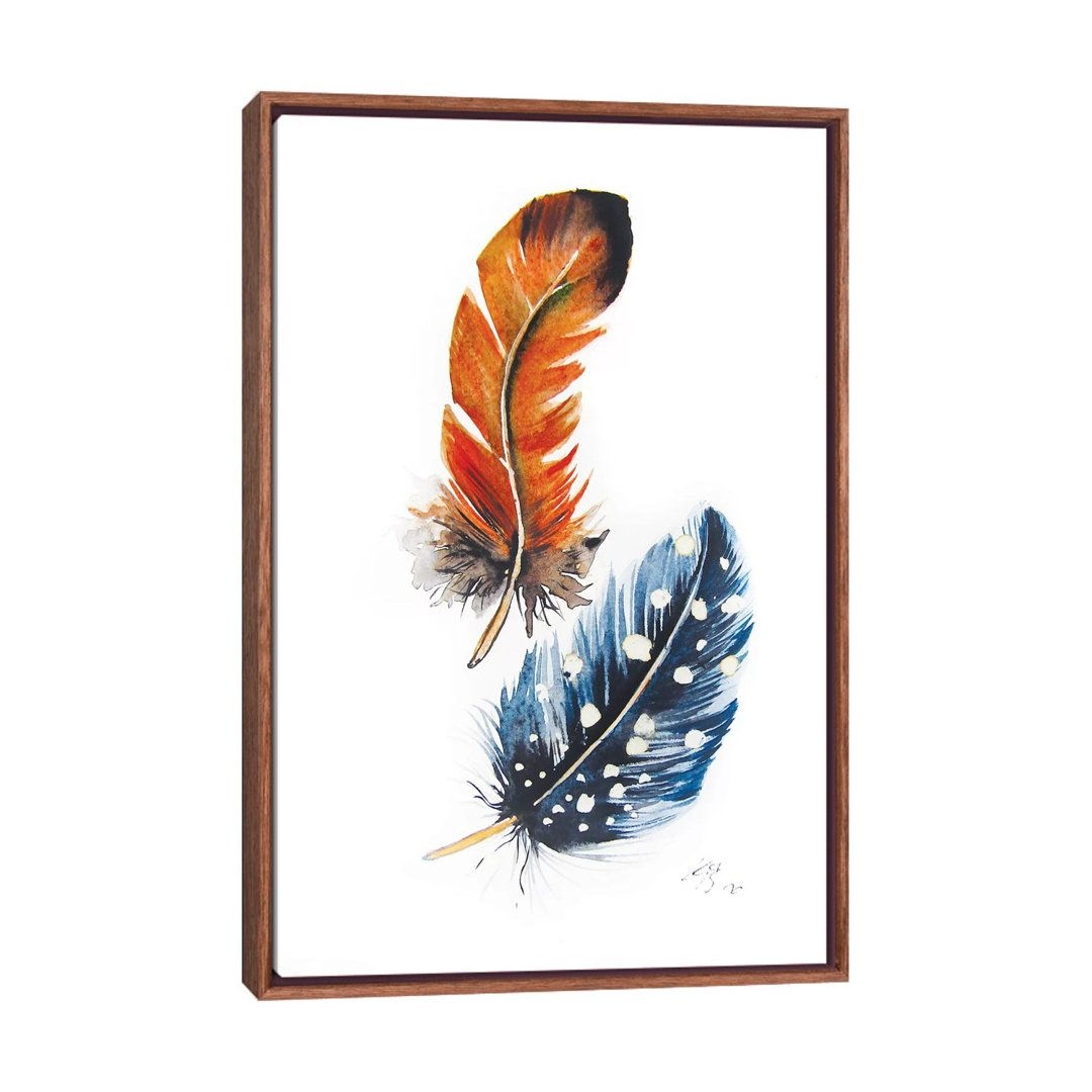 Feathers II by Anna Brigitta Kovacs - Painting on Canvas