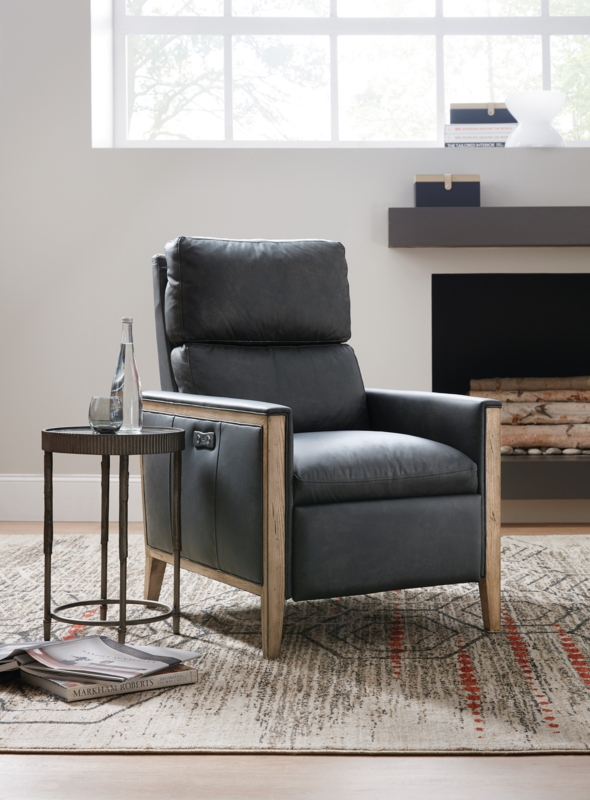 Fergeson 28.5" Wide Genuine Leather Power Standard Recliner