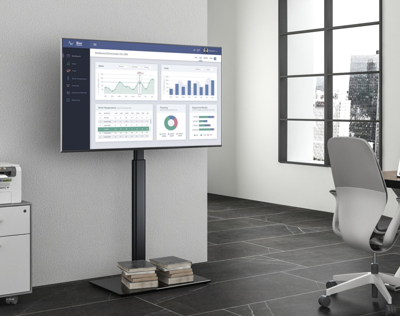 Fitueyes Single Screen Floor Stand Mount