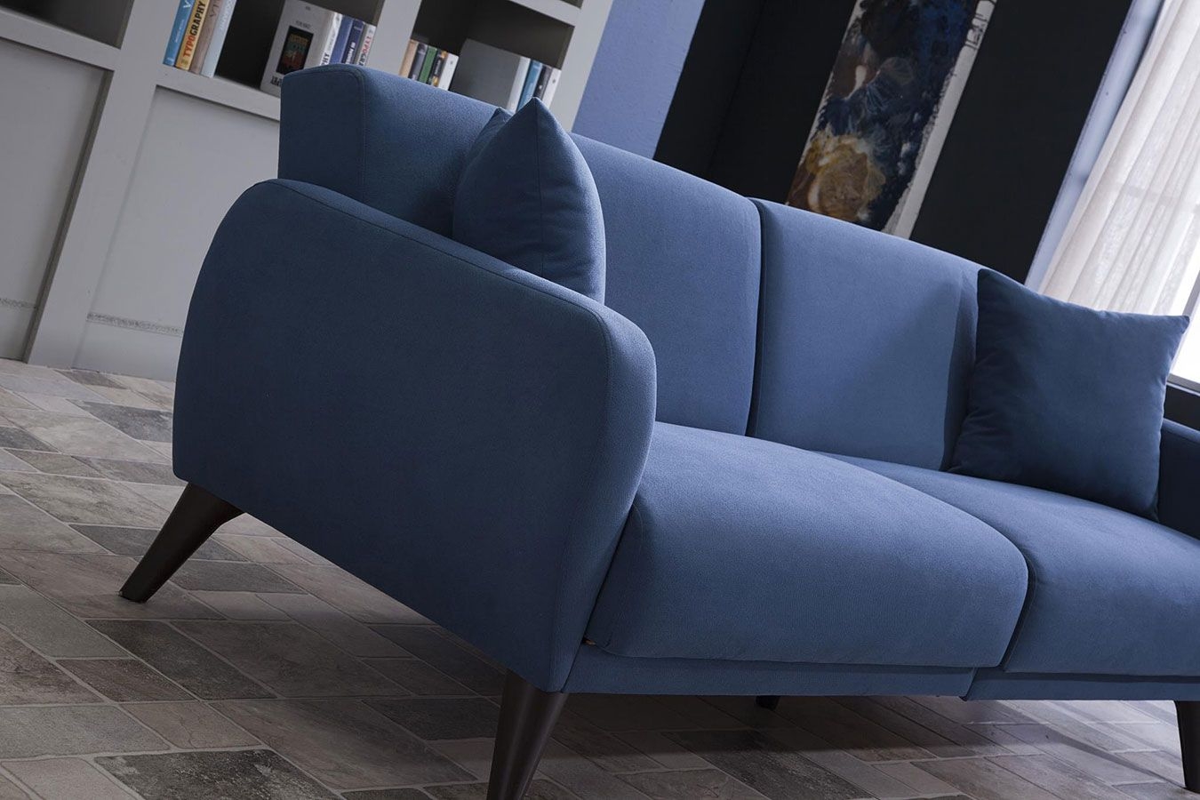 Flexy Sofa in a Box (Zigana Indigo Blue) by Bellona