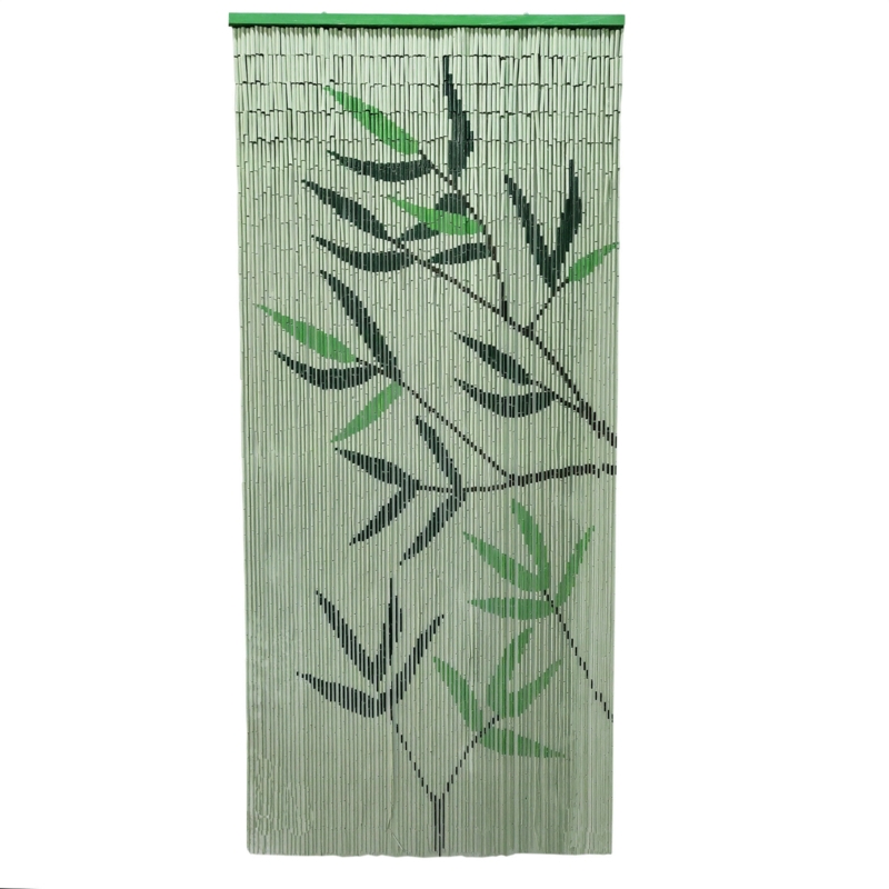 Floral Bamboo Beaded Door Curtain 90 Strings 79 H x 36 W