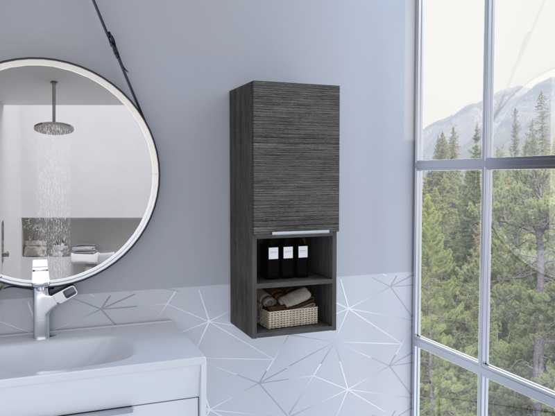 Froelich 11.8'' W 32.1'' H Surface Frameless Medicine Cabinet with Mirror 4 Fixed Shelves