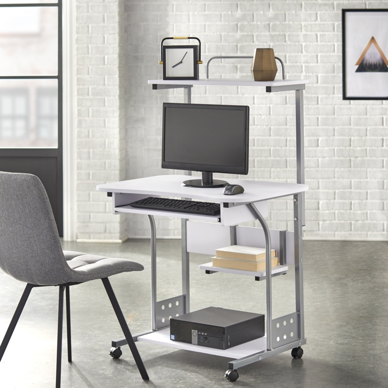 Fuselier Metal Base Computer Desk