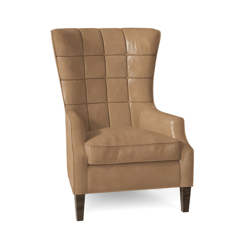 Gallin Leather Wingback Chair