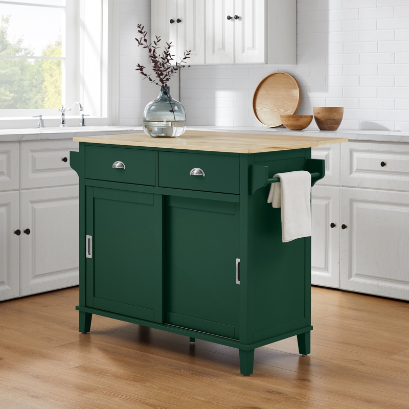 Garvyn Wood Kitchen Island