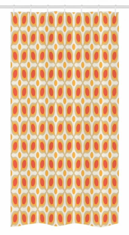 Geometric Shower Curtain with Hooks Included