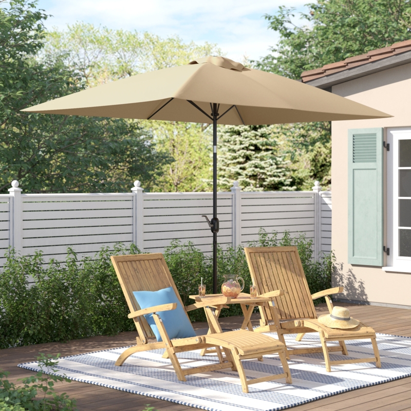 Glidewell 120'' x 78'' Rectangular Market Umbrella