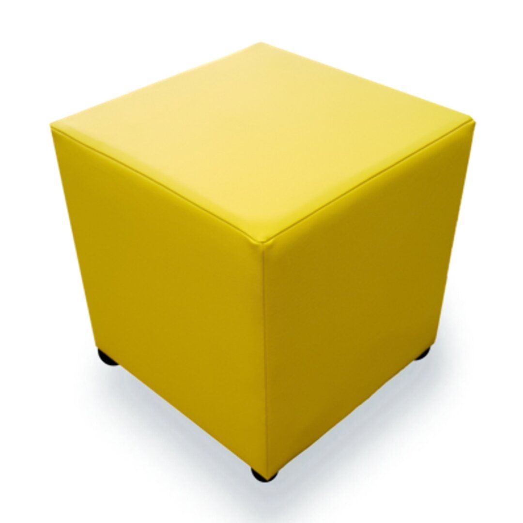 Grape Faux Leather (Purple) Cube Seating