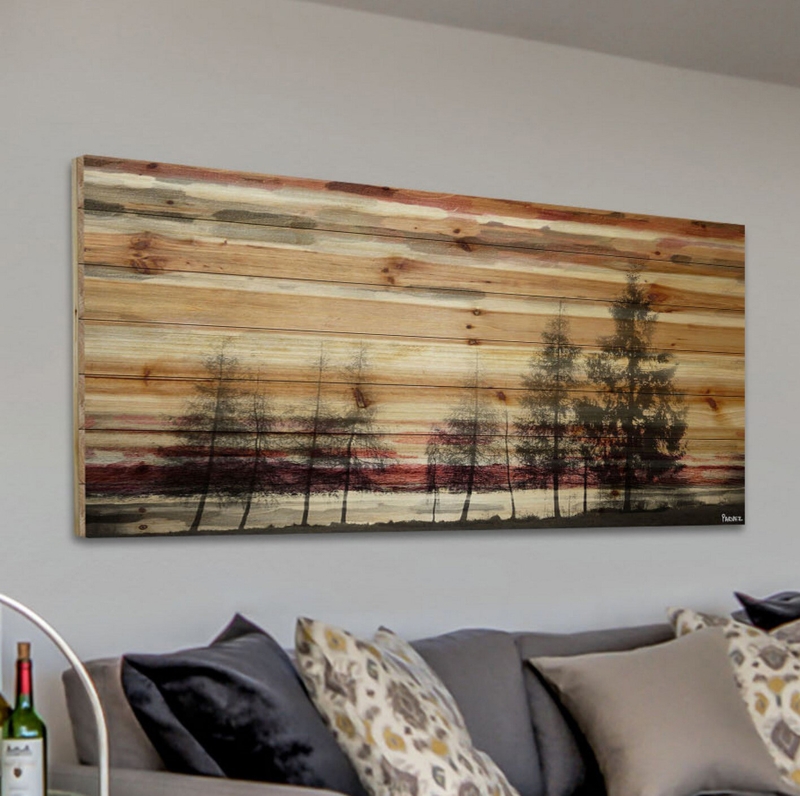 Haddenham Forest of Firs Art by Parvez Taj - Unframed Painting Print on Wood