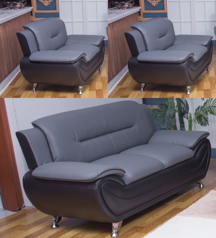 Hallum 3 - Piece Faux Leather Living Room Set