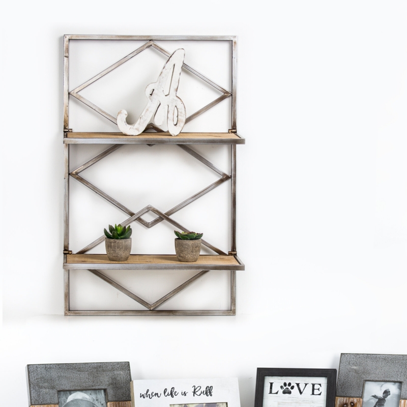 Hannum 2 Piece Tiered Shelf