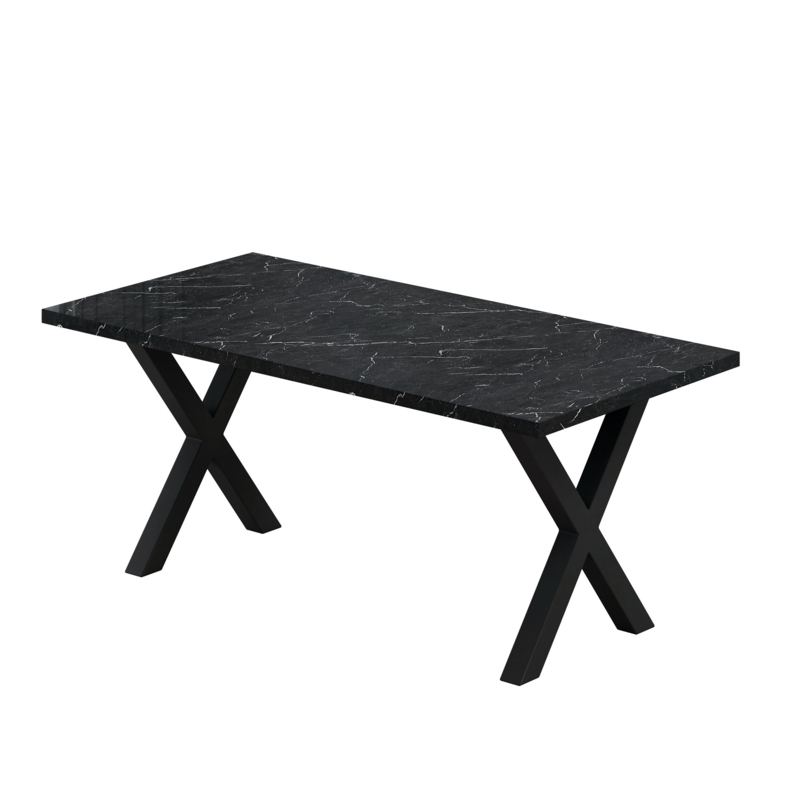 Henris 70.87" Modern Square Dining Table