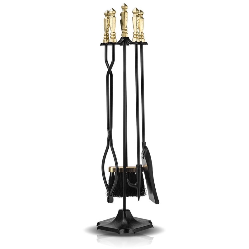 Herwiga 5-Piece Steel Fireplace Tool Set