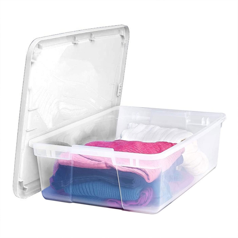 Holiday 4 Piece 72 qt Plastic Storage Tote