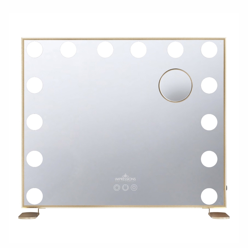 Hollywood Tri Tone Plus Makeup Mirror with 14 Lights Ultra Slim LED Mirror with 5X Magnified Mirror