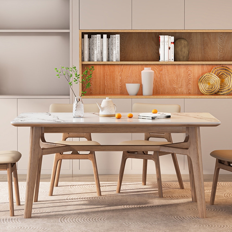 Home Rectangular Dining Table Nordic Japanese Thic 62.99 L x 31.49 W Dining Table