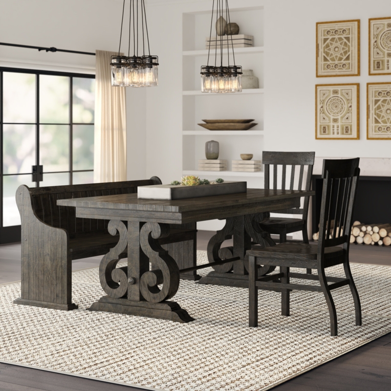 Horncastle 4 - Piece Extendable Trestle Dining Set
