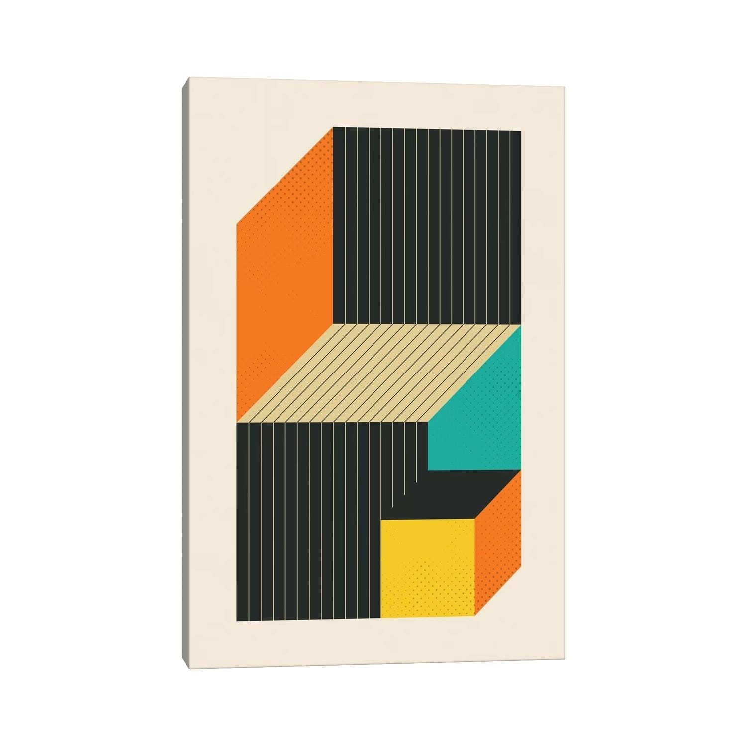 iCanvas "Cubes VI" by Jazzberry Blue Canvas Print