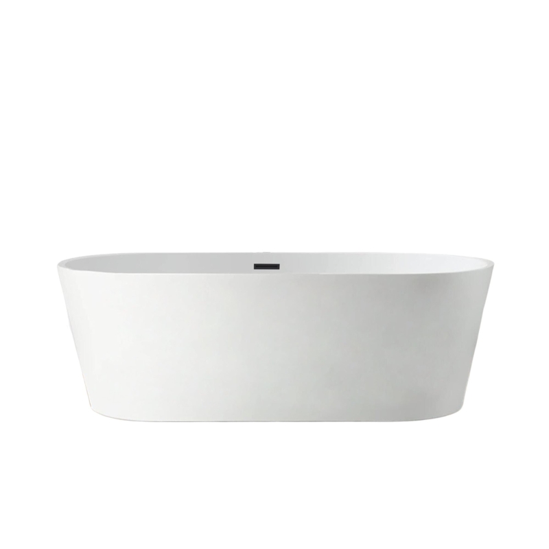 Iris 54" x 30" Freestanding Soaking Acrylic Bathtub