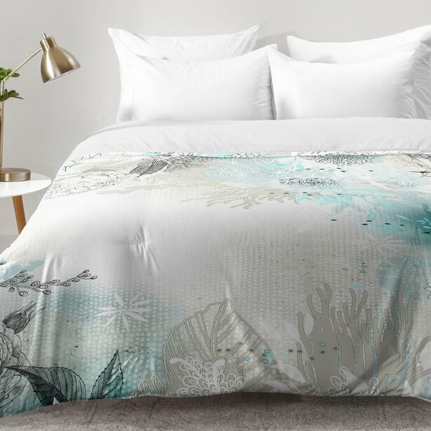 Iveta Abolina Modern & Contemporary Floral Comforter Set (Set of 2)