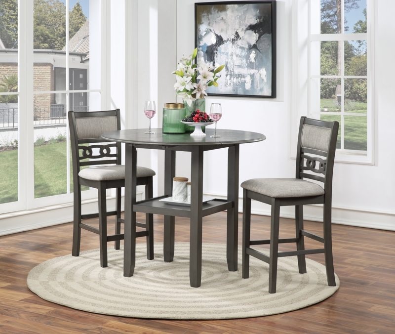 Jackins 3 - Piece Extendable Solid Wood Top Dining Set