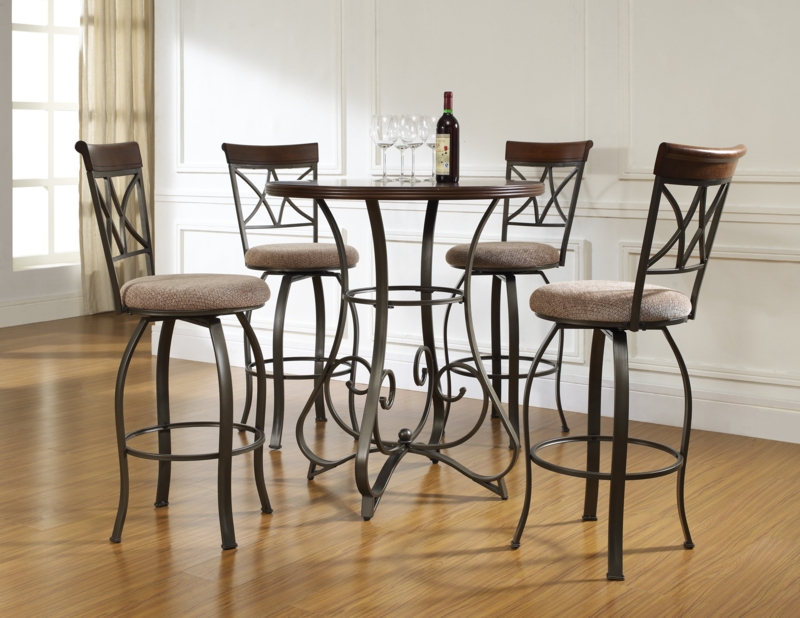 Jefferson 5 Piece 36" Round Pub Table Dining Set