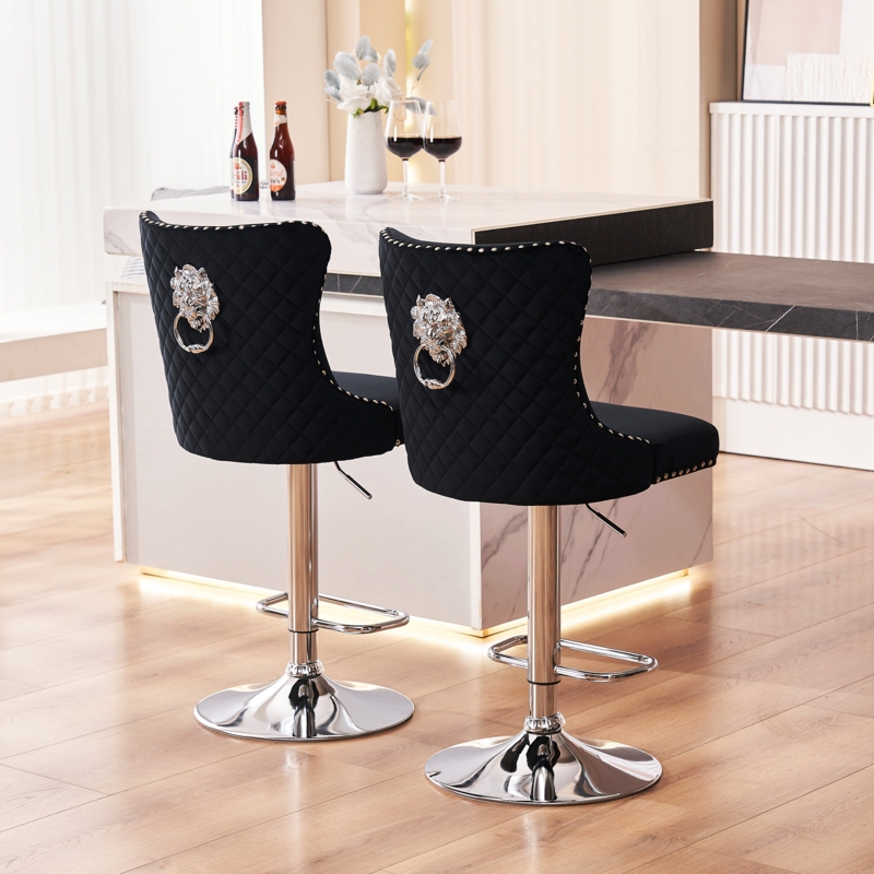 Jelliff Swivel Adjustable Height Stool (Set of 2)