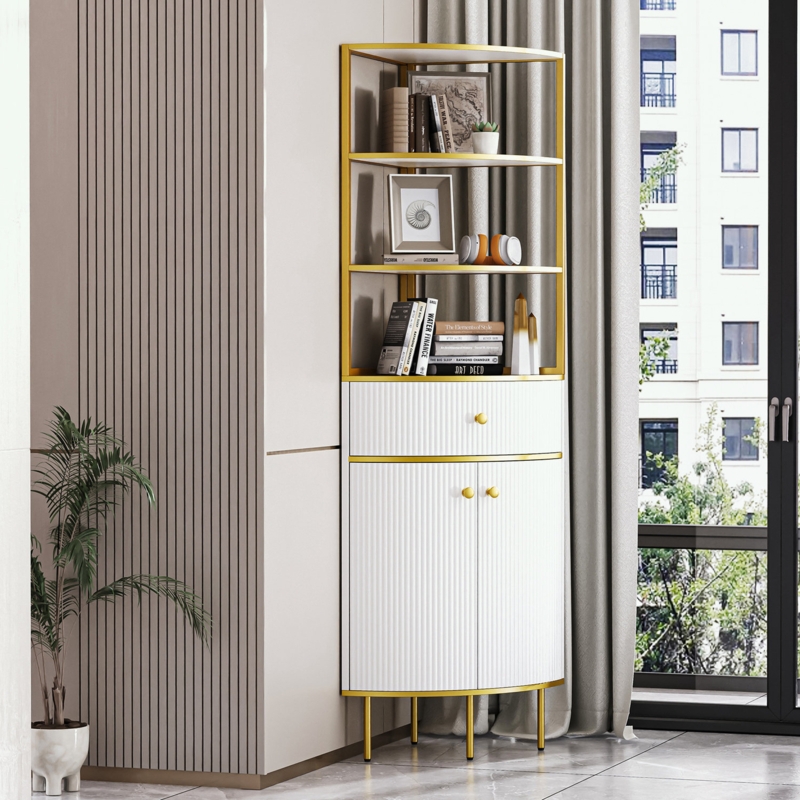 Jewell Corner Storage Bookcase