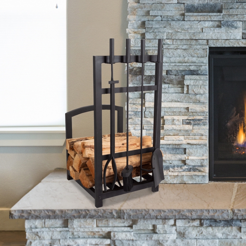 Jivin 5 Piece Iron Fireplace Tool Set