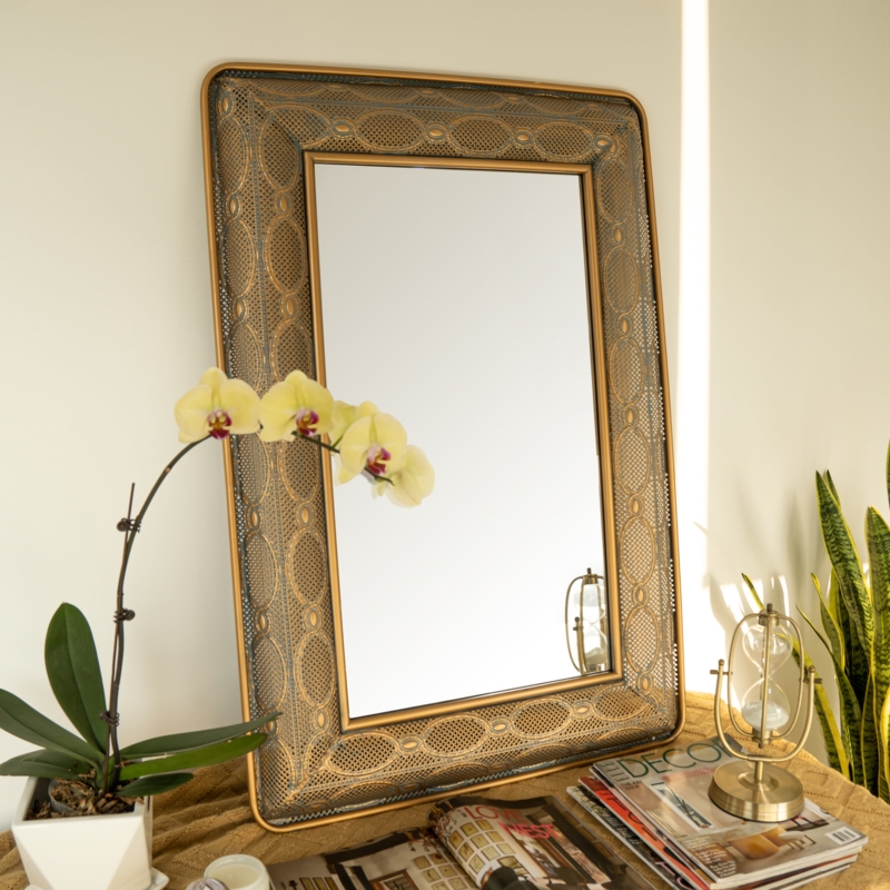 Juliyana Metal Rectangle Wall Mirror