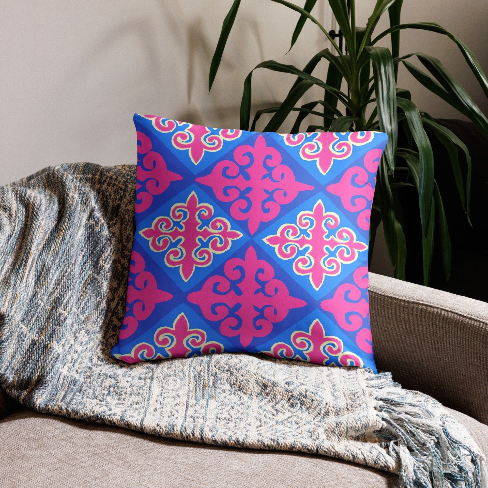 Kazakh Oyu Basic Pillow, Kazakhstan, Central Asia