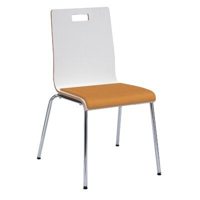 KFI Studios Jive Series Armless Stackable Chair Wood / Metal in Gray / Brown | 34 H x 20.5 W x 21 D in | Wayfair