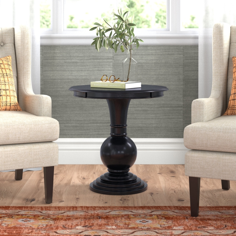 Knight 26 Round Pedestal End Table