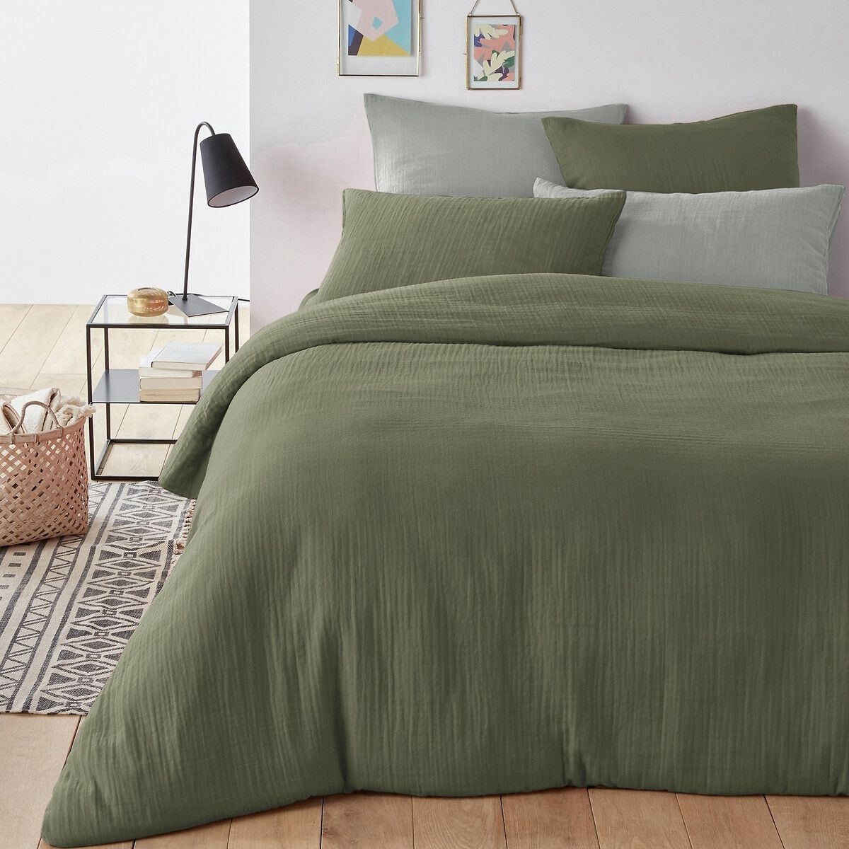 Kumla Plain 100% Cotton Muslin Duvet Cover