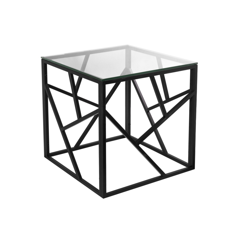 Laith Glass Frame End Table