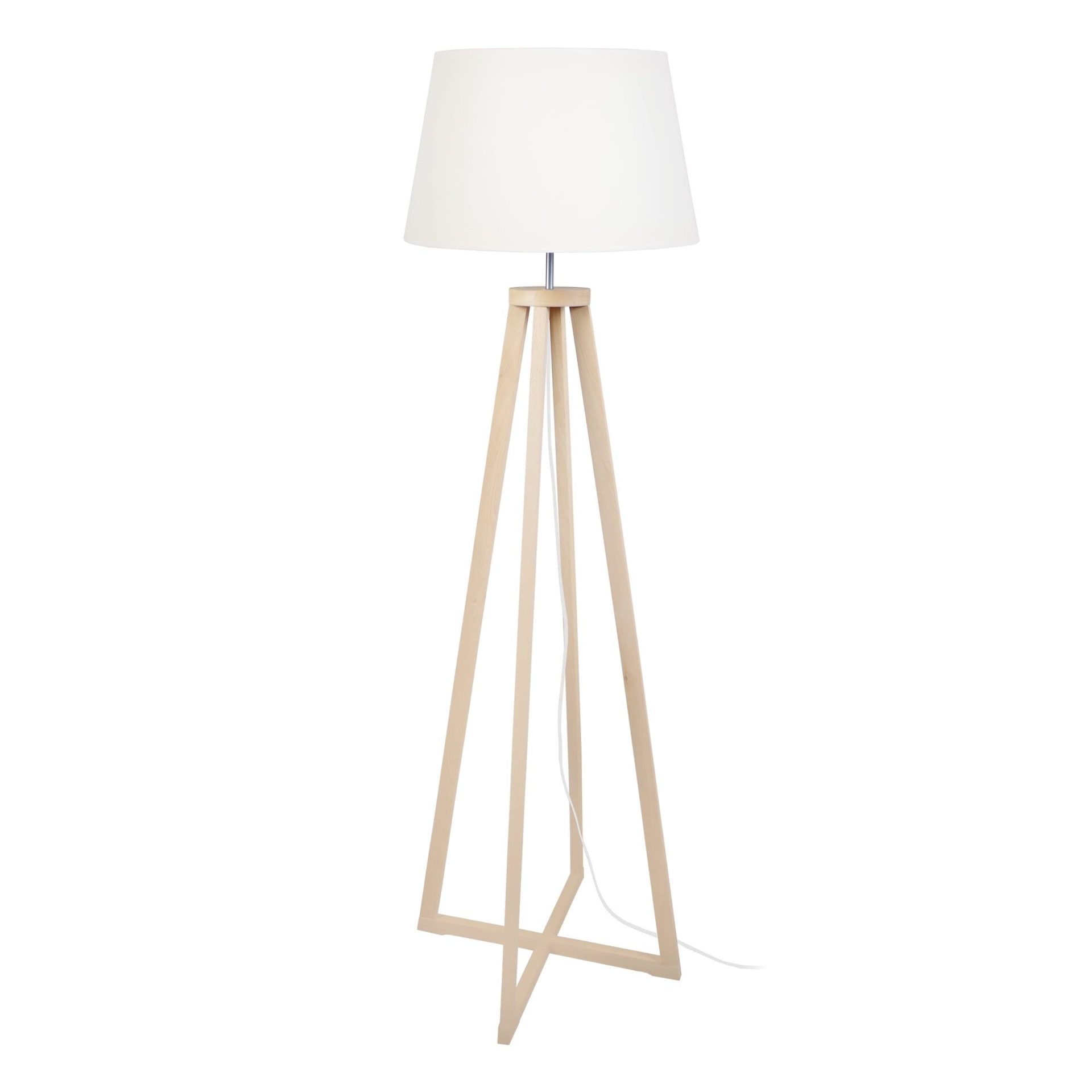 Lampadaire SKARA 45cm - 1 Lumire - Naturel et Taupe / 45x162 / Colonne