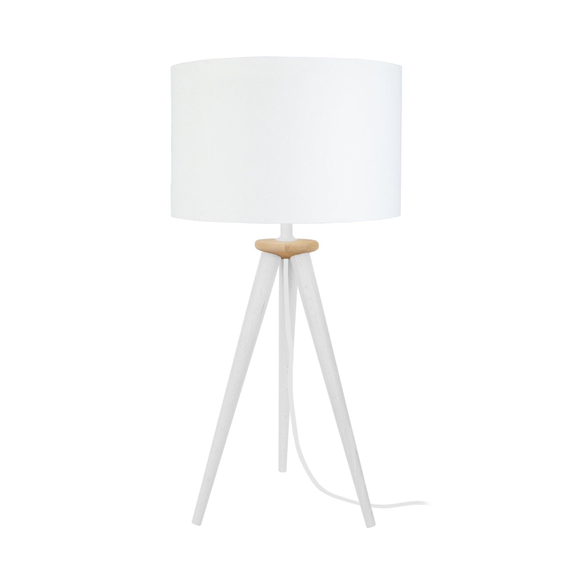 Lampe a poser ARHUS 30cm - 1 Lumire - Noir  et Noir Cylindrique / 30x54 / Trpied